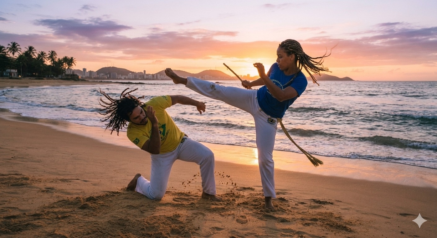 Roda de capoeira na Bahia